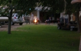 Redneck Campfire In Driveway2010