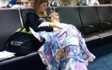 Long Layover Snuggles With Quilt_042011